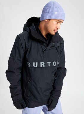 Men's Burton Frostner 2L Anorak Jacket shown in True Black