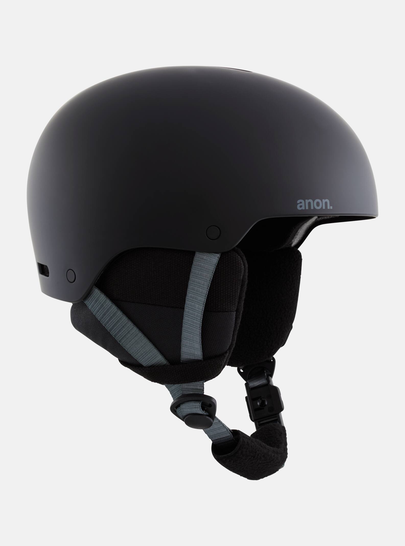 Anon Kids' Rime 3 Ski & Snowboard Helmet, Black, SM