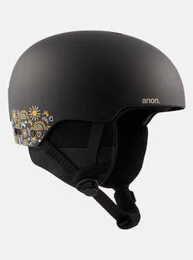 Kids' Anon Rime 3 Ski & Snowboard Helmet shown in Magical Black