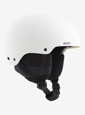 Kids' Anon Rime 3 Round Fit Ski & Snowboard Helmet shown in White