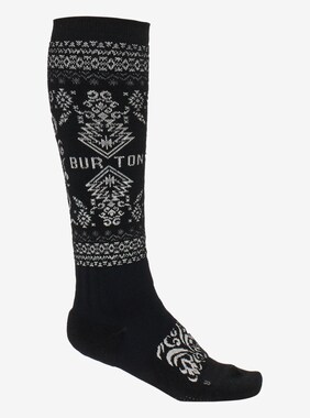 Men's Burton Imprint Round Socks shown in True Black