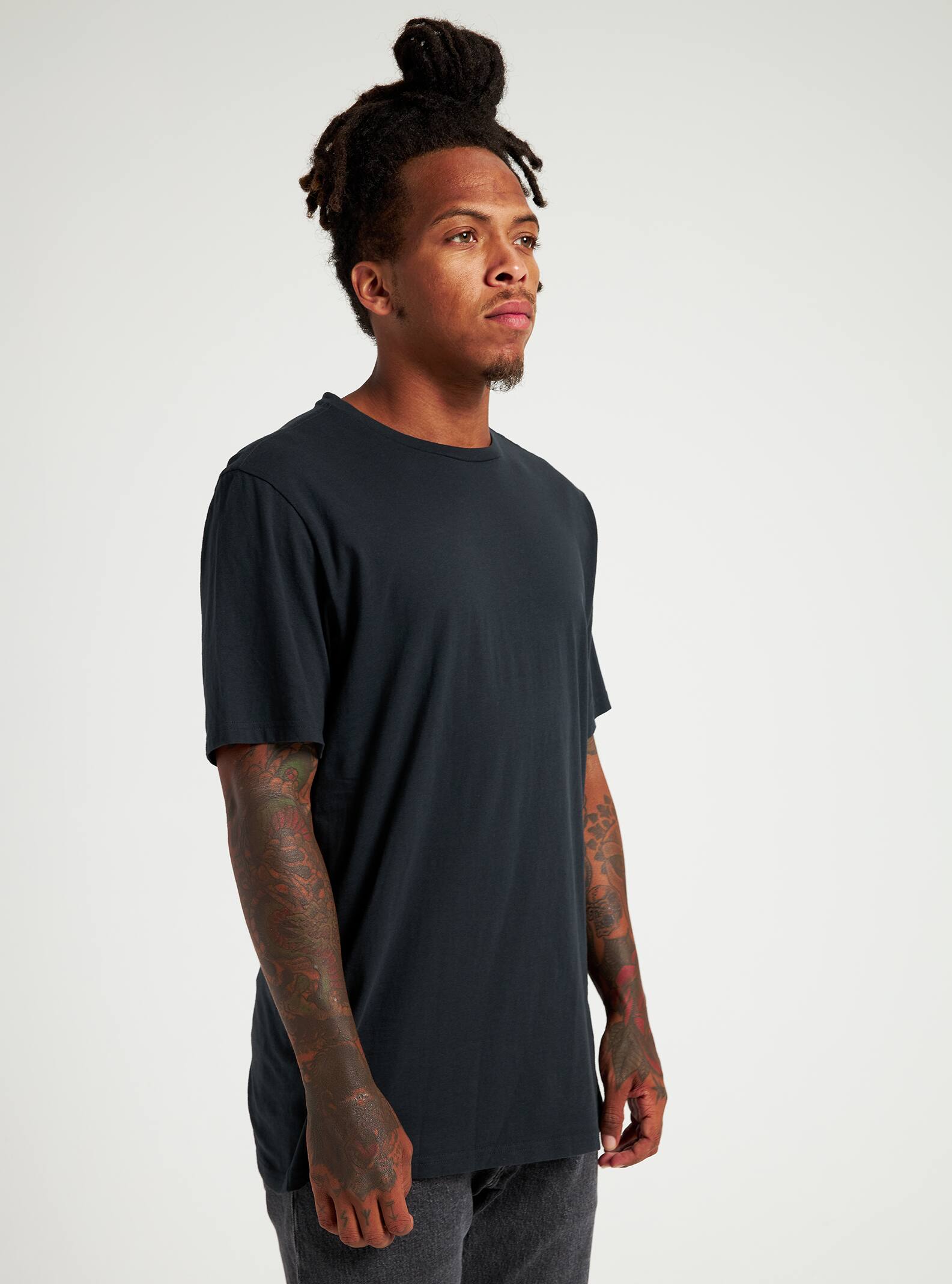 Urban Outfitters Men Clothing Shirts Short sleeved Shirts Striped Short Sleeve Raglan Sweatshirt 