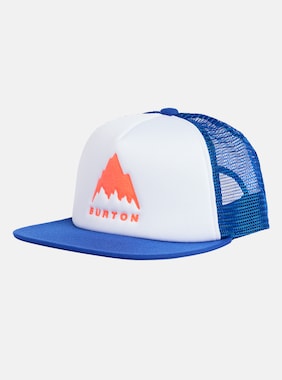 Kids' Burton I-80 Trucker Snapback Hat shown in Amparo Blue / Tetra Orange