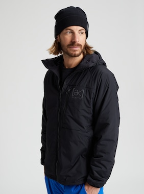 Men's Burton [ak] Helium Hooded Stretch Insulated Jacket shown in True Black