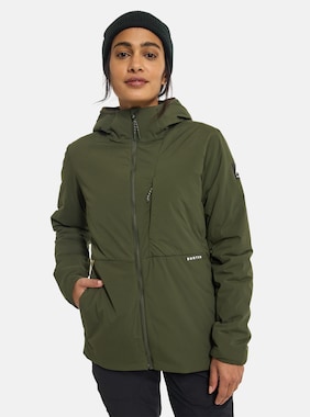 Women's Burton Multipath Hooded Insulated Jacket shown in Forest Night