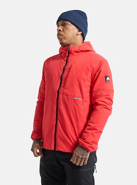 Men's Burton Multipath Hooded Insulated Jacket shown in Tomato