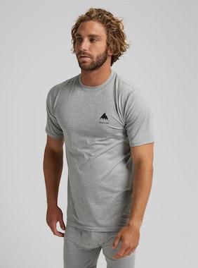 Men's Burton Lightweight X Base Layer T-Shirt shown in Gray Heather