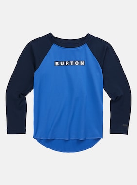 Toddlers' Burton Midweight Base Layer Tech T-Shirt shown in Amparo Blue / Dress Blue