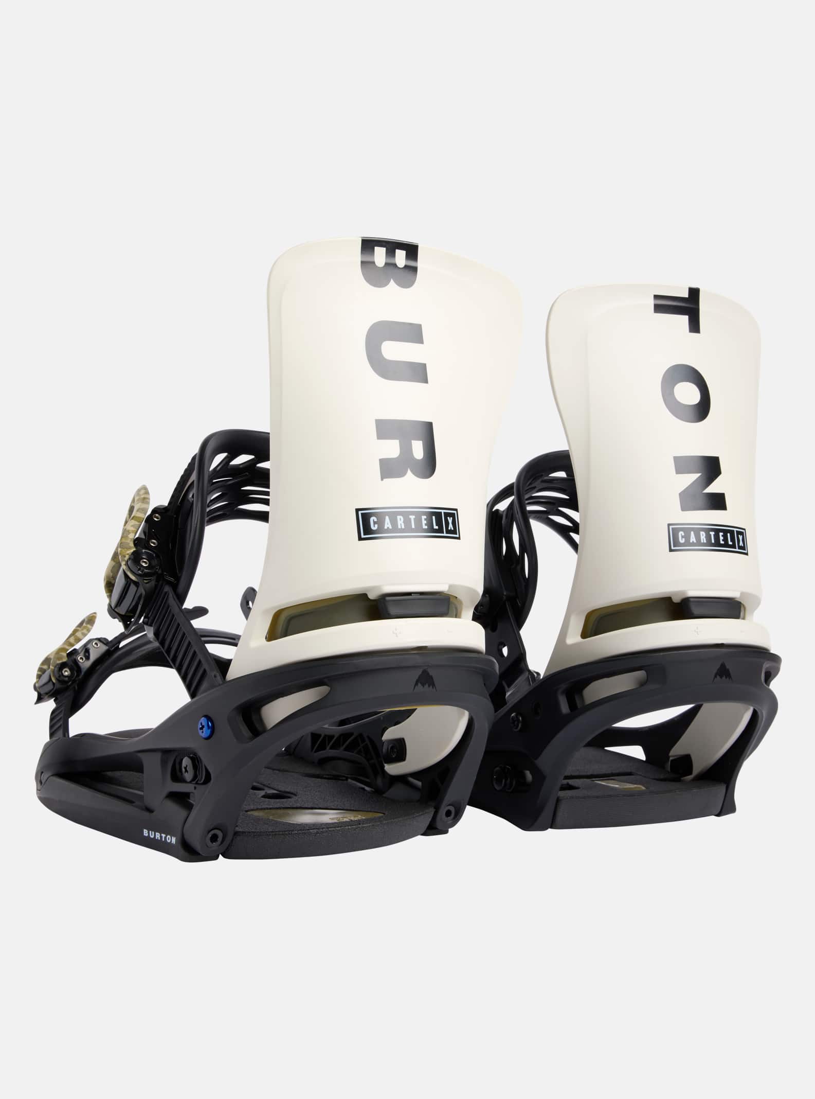 Burton - Fixations pour snowboard Cartel X EST® homme, Black / Stout White / Logo, M