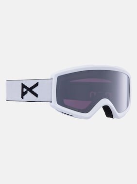 Anon Helix 2.0 Perceive Goggles + Bonus Lens shown in Frame: White, Lens: Perceive Sunny Onyx (6% / S4), Spare Lens: Amber (55% / S1)