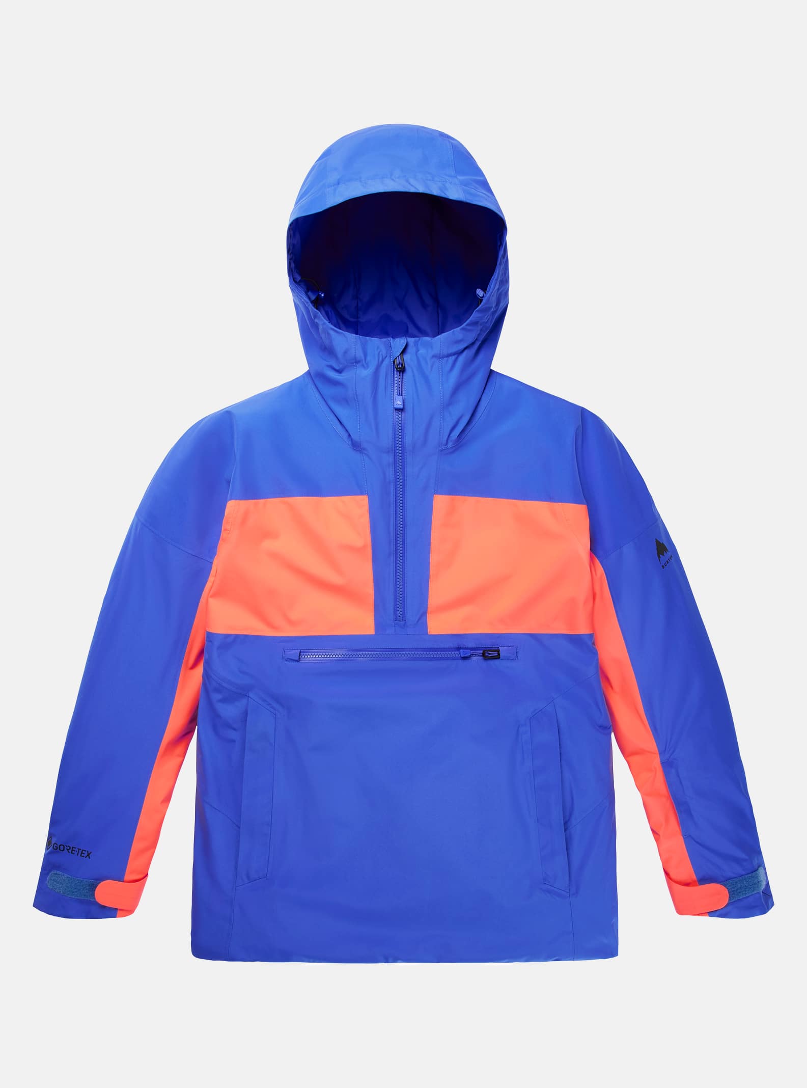 Burton - Veste anorak Pillowline GORE-TEX 2 L femme, Amparo Blue / Tetra Orange, XL