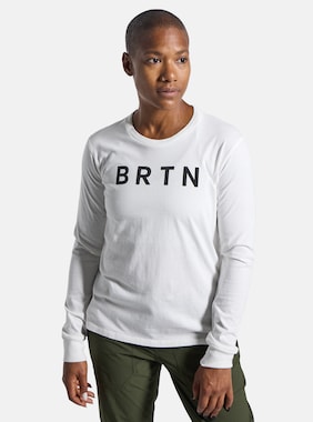 Women's Burton BRTN Long Sleeve T-Shirt shown in Stout White