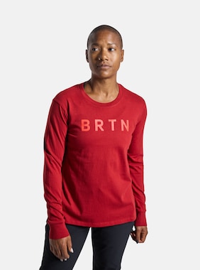 Women's Burton BRTN Long Sleeve T-Shirt shown in Sun Dried Tomato