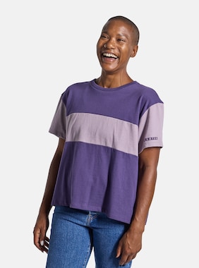 Women's Burton Lowball Short Sleeve T-Shirt shown in Violet Halo / Elderberry