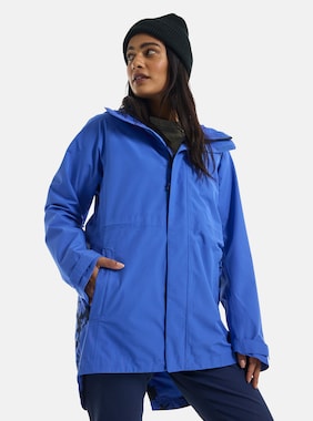 Women's Burton Veridry 2L Rain Jacket shown in Amparo Blue / Amparo Blue Camellia
