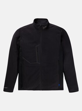 Men's Burton [ak] Japan Microfleece Full-Zip Jacket shown in True Black