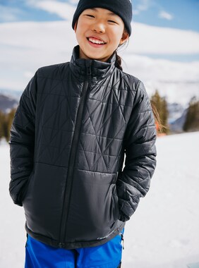 Kids' Burton Versatile Heat Insulated Jacket shown in True Black