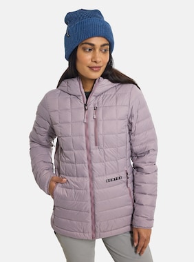 Women's Burton Mid-Heat Hooded Down Insulated Jacket shown in Elderberry