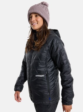 Women's Burton Versatile Heat Hooded Synthetic Insulated Jacket shown in True Black