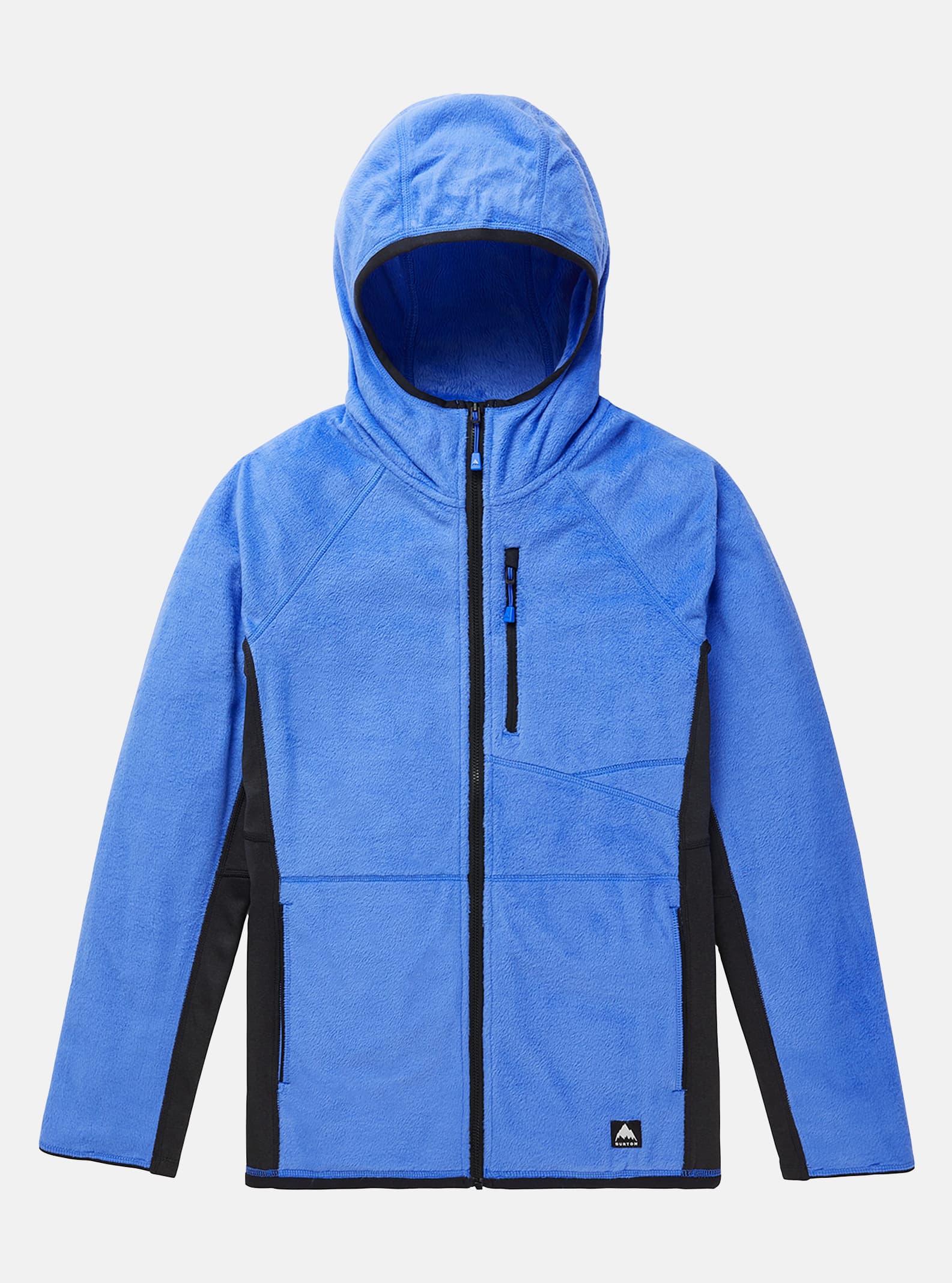 Burton - Polaire zippée à capuche Stockrun Warmest femme, Amparo Blue / True Black, XS