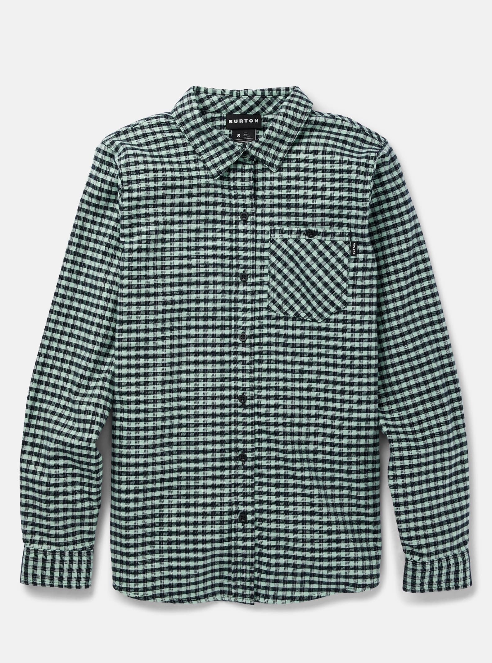 Burton - Chemise en flanelle à manches longues Favorite pour femme, Jewel Green Foraker Plaid, XS