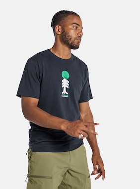 Men's Burton Cartographer Short Sleeve T-Shirt shown in True Black