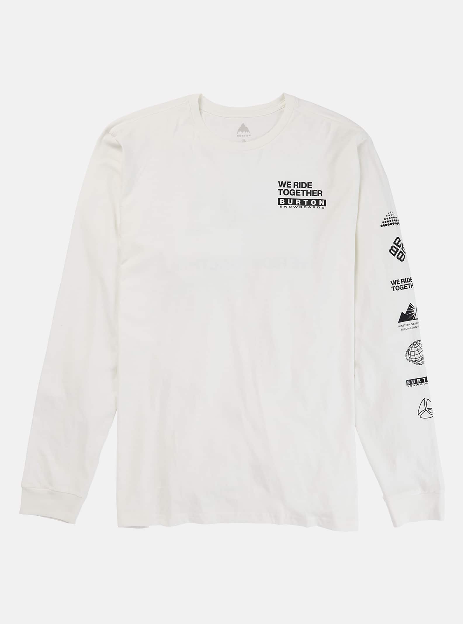 HERREN Hemden & T-Shirts Casual Burton T-Shirt Weiß/Grau L Rabatt 81 % 