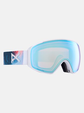 Anon M4S Goggles (Toric) + Bonus Lens + MFI® Face Mask shown in Frame: Ripple, Lens: Perceive Variable Blue (21% / S2), Spare Lens: Perceive Cloudy Pink (53% / S1)