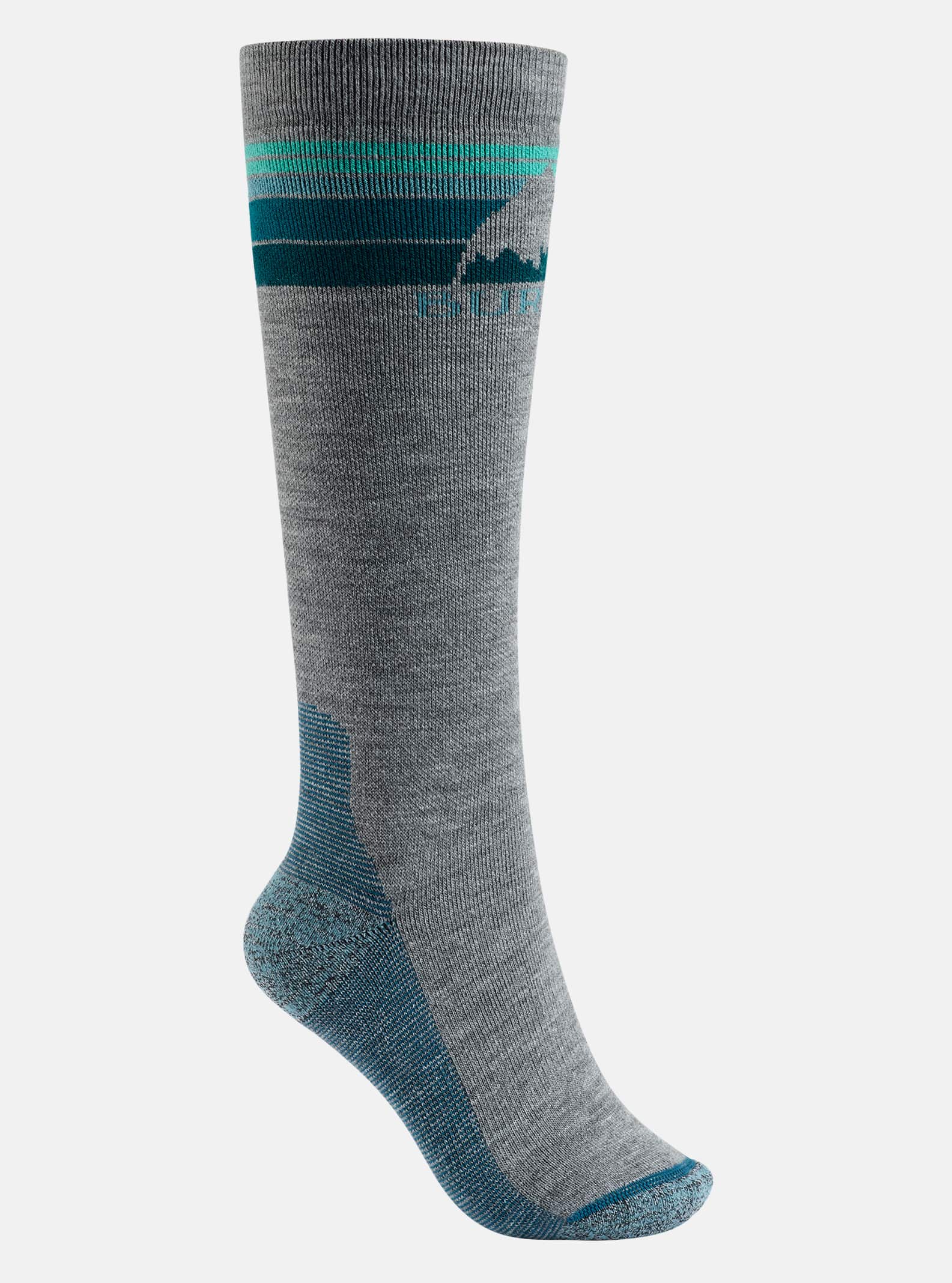 Burton - Chaussettes Emblem intermédiaires femme, Gray Heather, ML