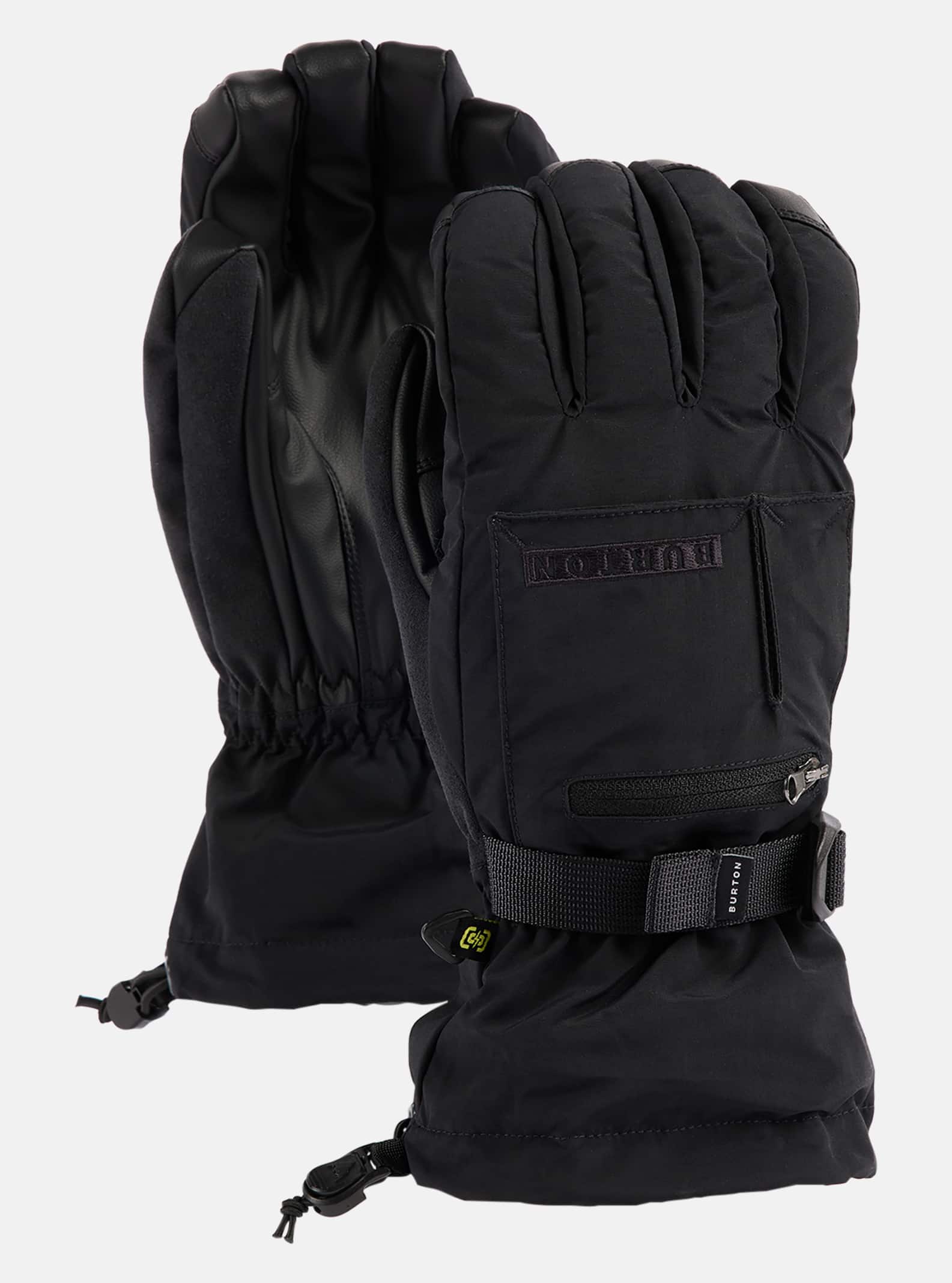 Burton Men's Baker 2-in-1 Gloves, True Black, XS