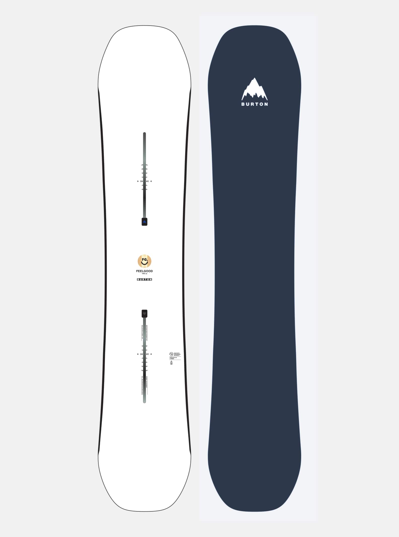 Burton Feelgood Camber snowboard för damer, White, 152