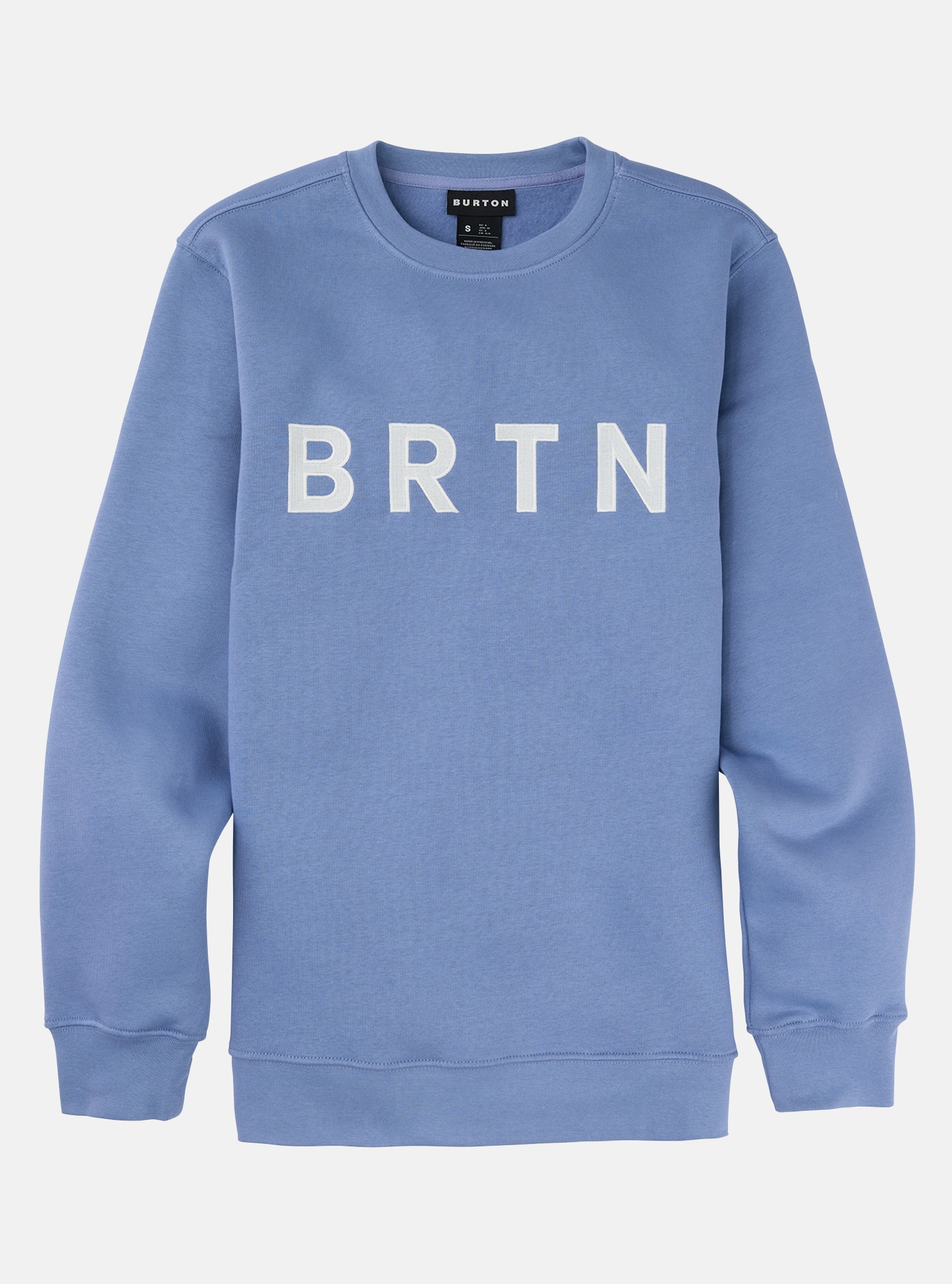 Burton Sweatshirt - BRTN Crewneck, Slate Blue, M