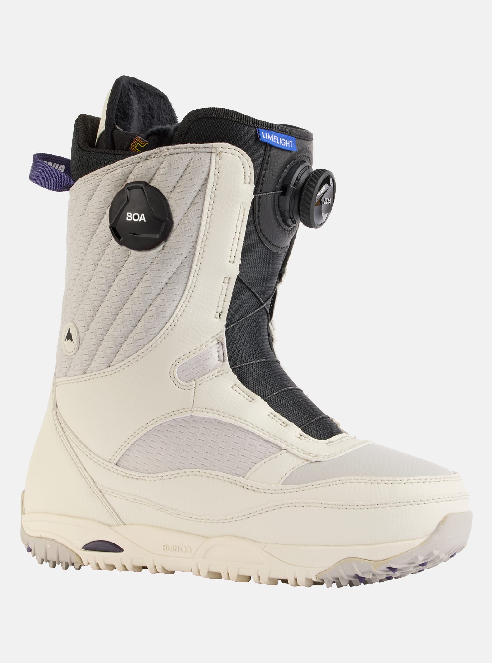 Burton - Boots de snowboard Limelight BOA® pour femme, Stout White, 6.5