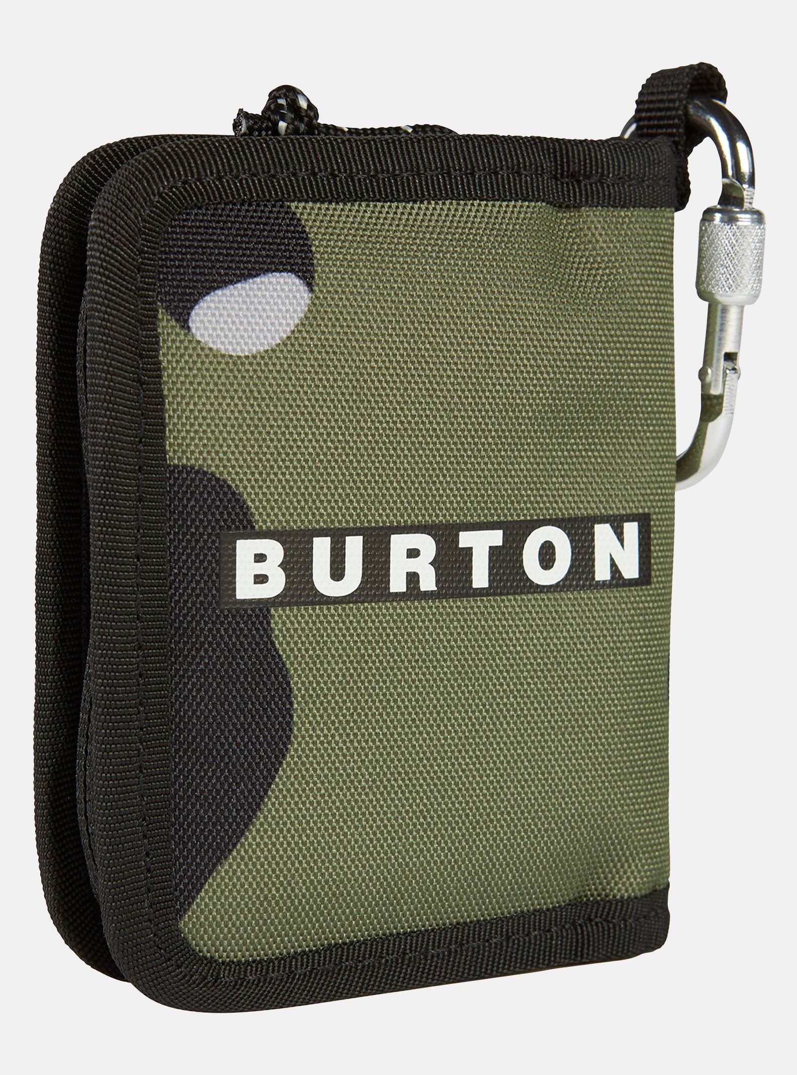Burton - Portefeuille pour passeport zippé JPN, Forest Moss Cookie Camo