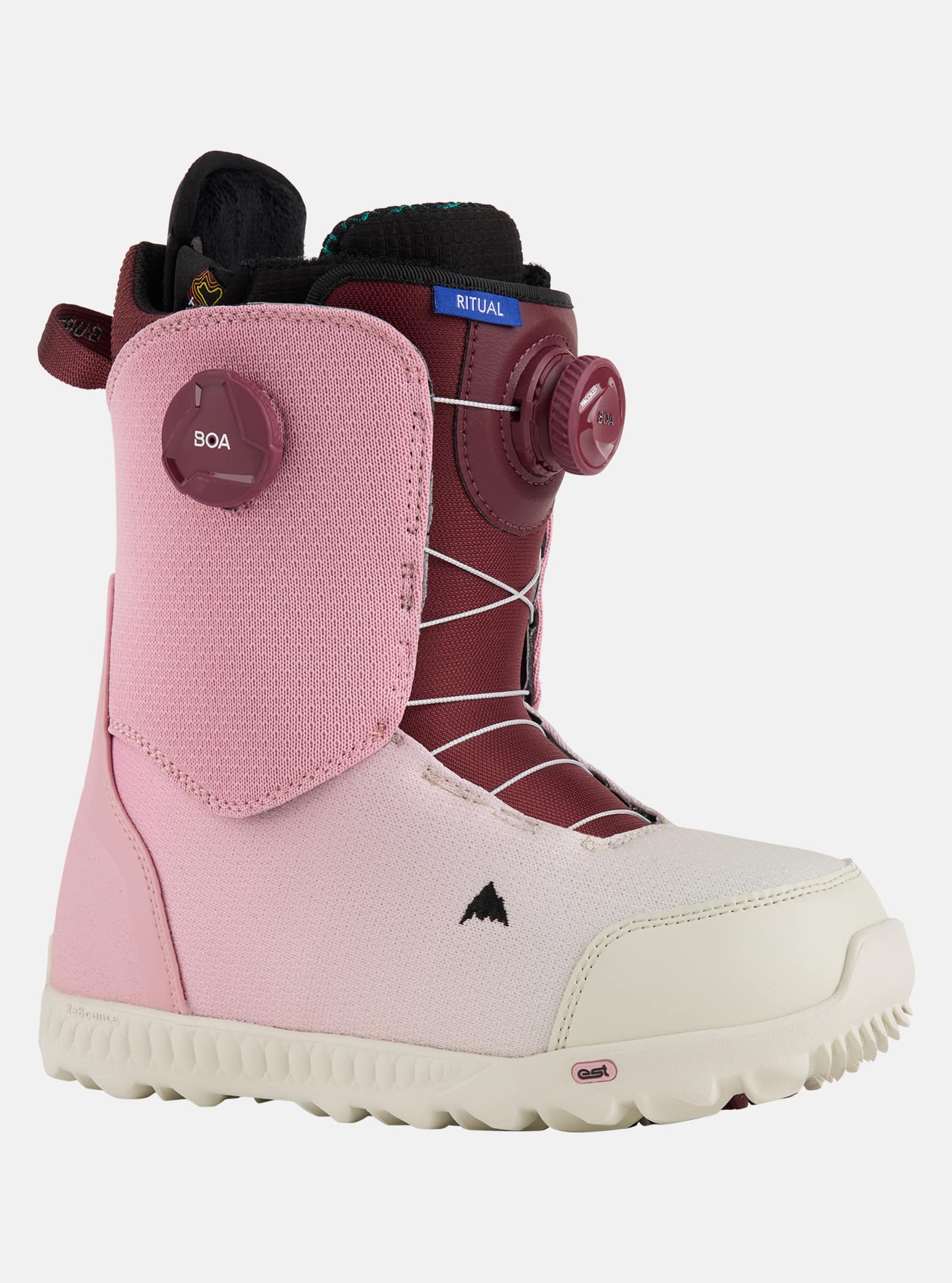 Burton - Boots de snowboard Ritual BOA® femme, Powder Blush, 10