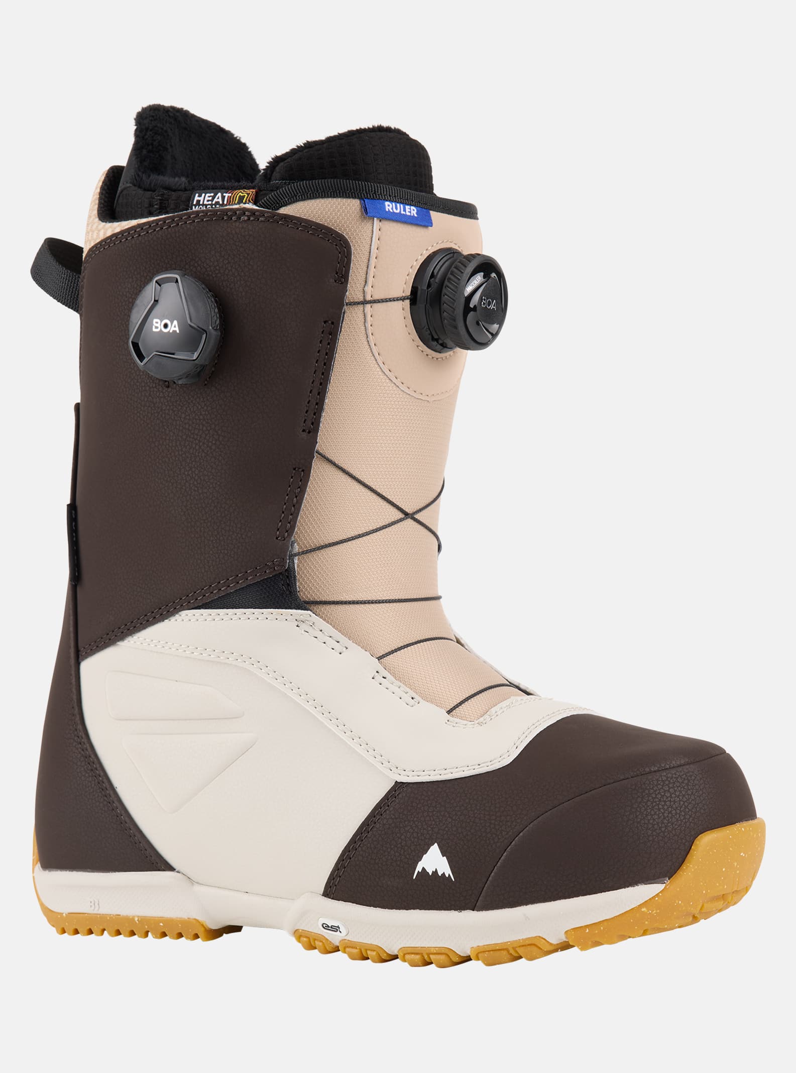 Burton - Boots de snowboard Ruler BOA® pour homme, Brown / Sand, 10