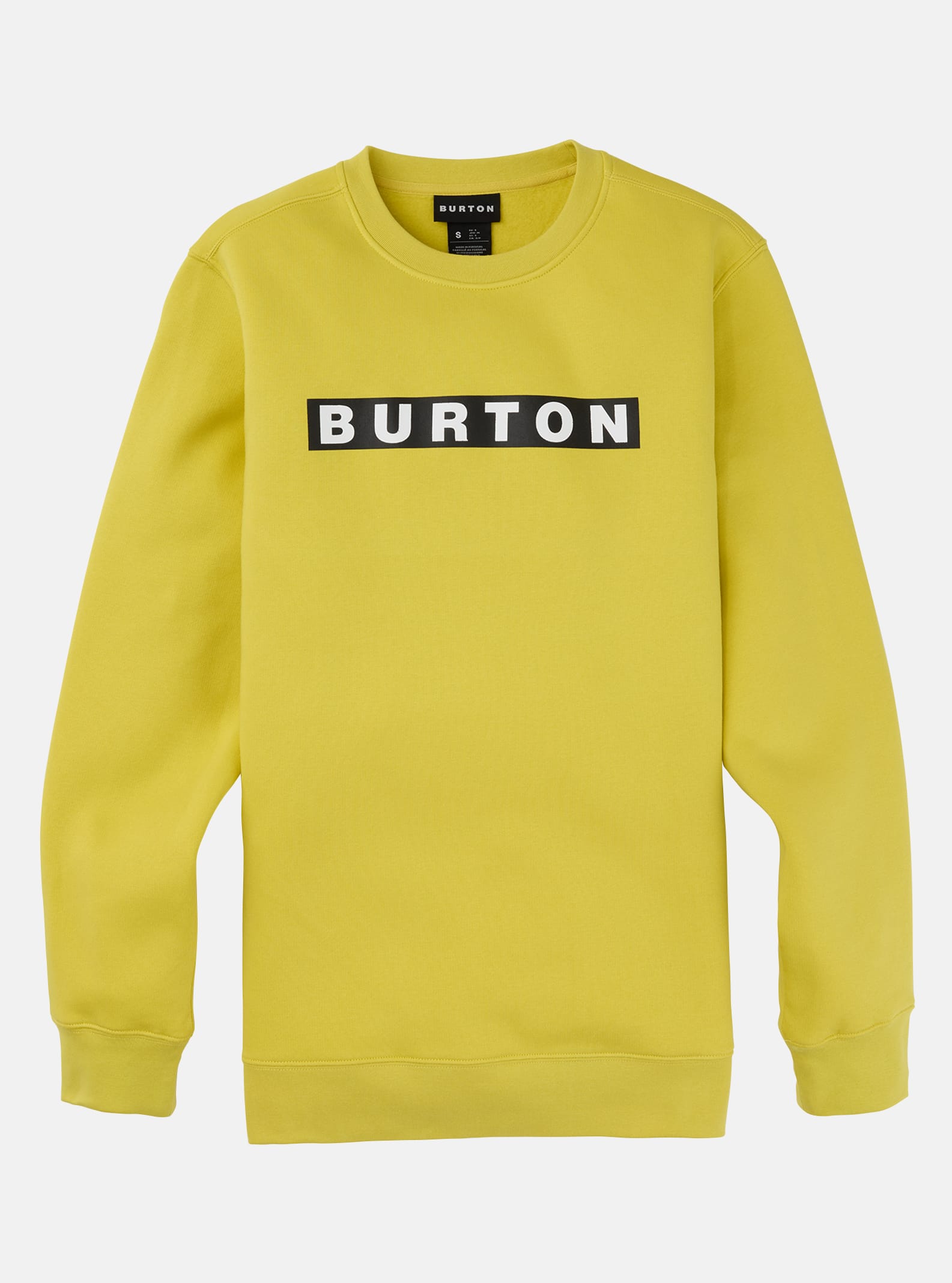 Burton Vault rundhalsad sweatshirt, Sulfur, L