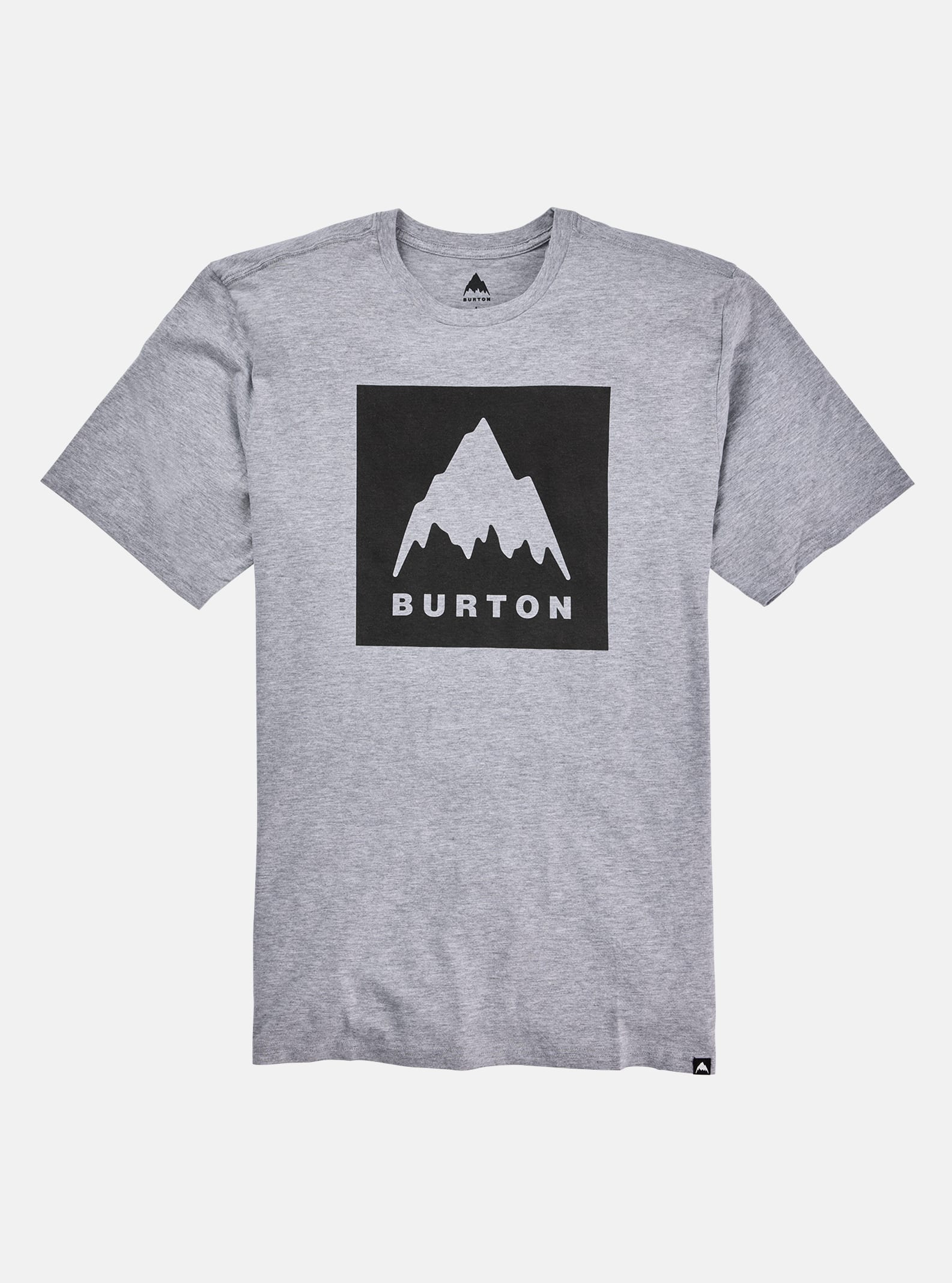 Burton - T-shirt à manches courtes coupe classique Mountain High, Gray Heather, L
