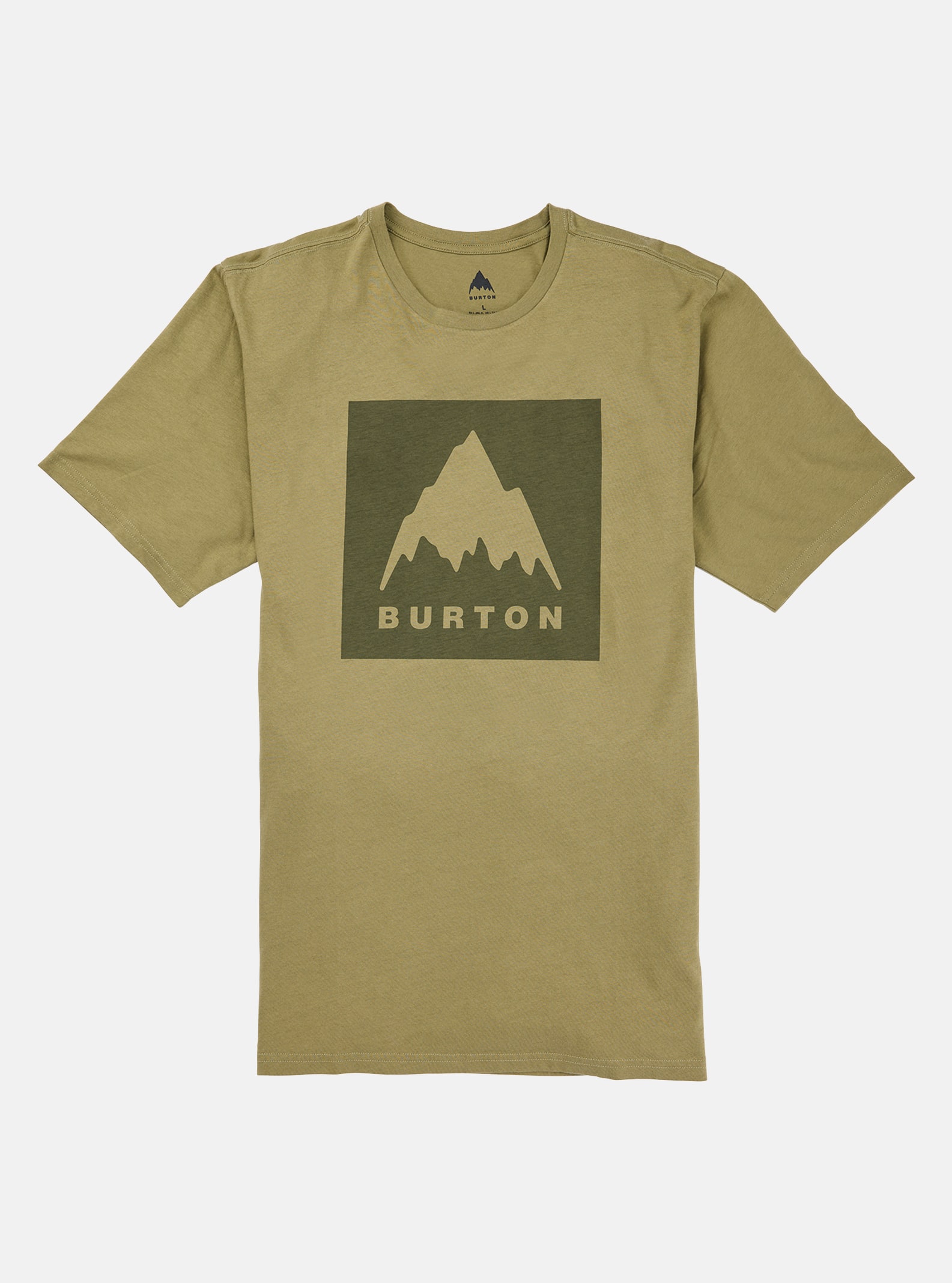 Burton - T-shirt à manches courtes coupe classique Mountain High, Martini Olive, L