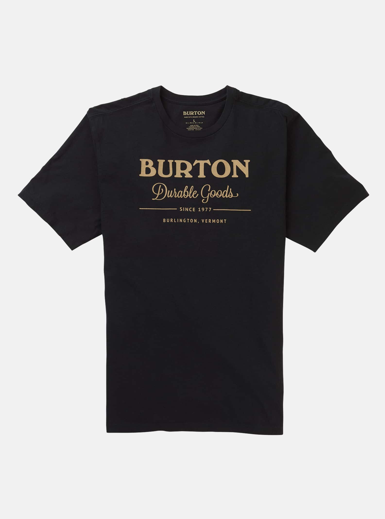 Burton - T-shirt à manches courtes Durable Goods, True Black, M