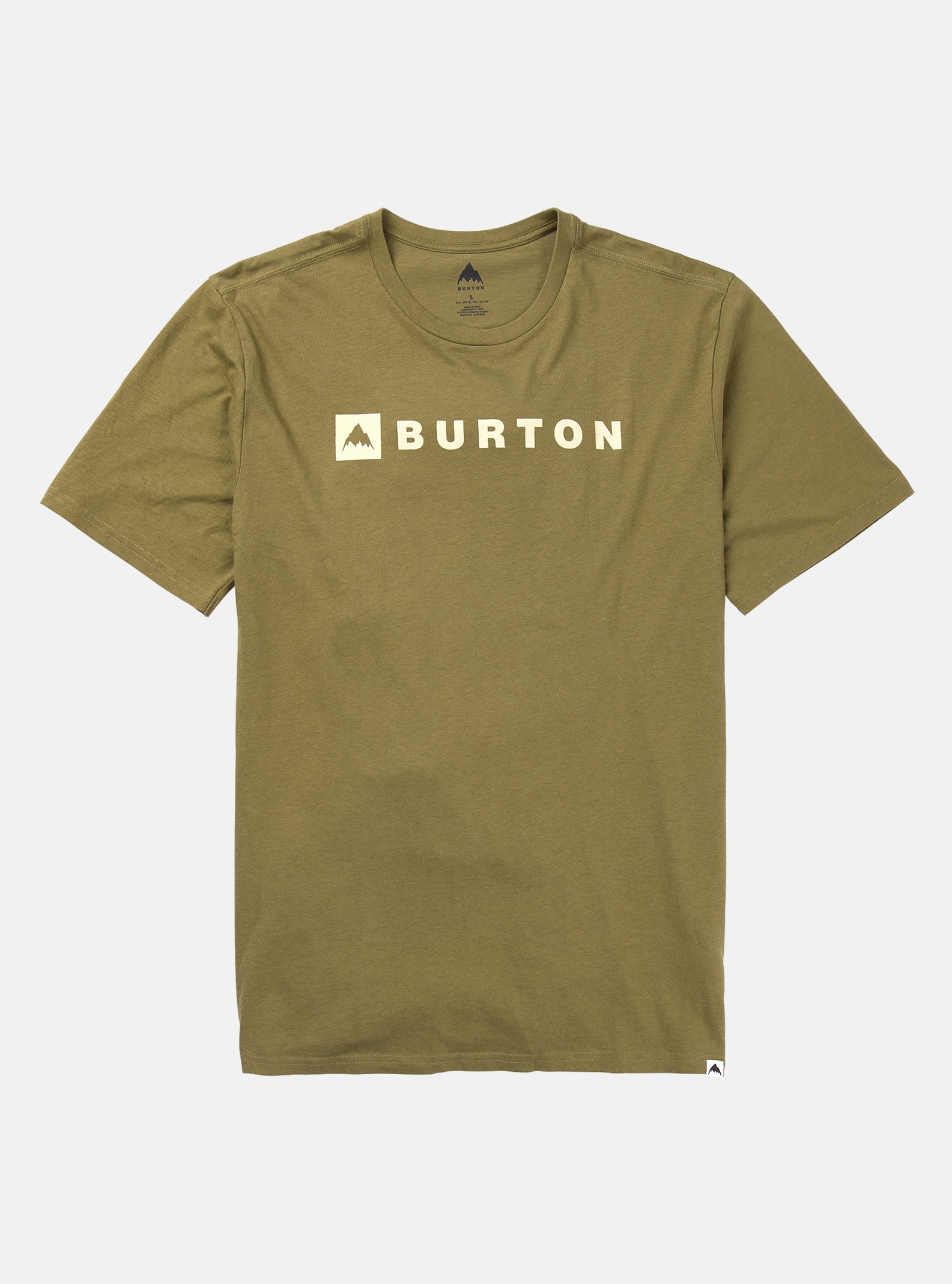 Burton - T-shirt à manches courtes Horizontal Mountain, Martini Olive, S