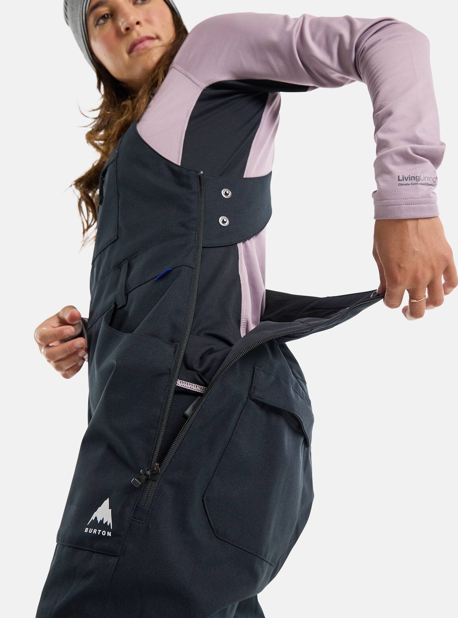 Women's Burton Avalon 2L Stretch Bib Pants (Short) | Burton.com