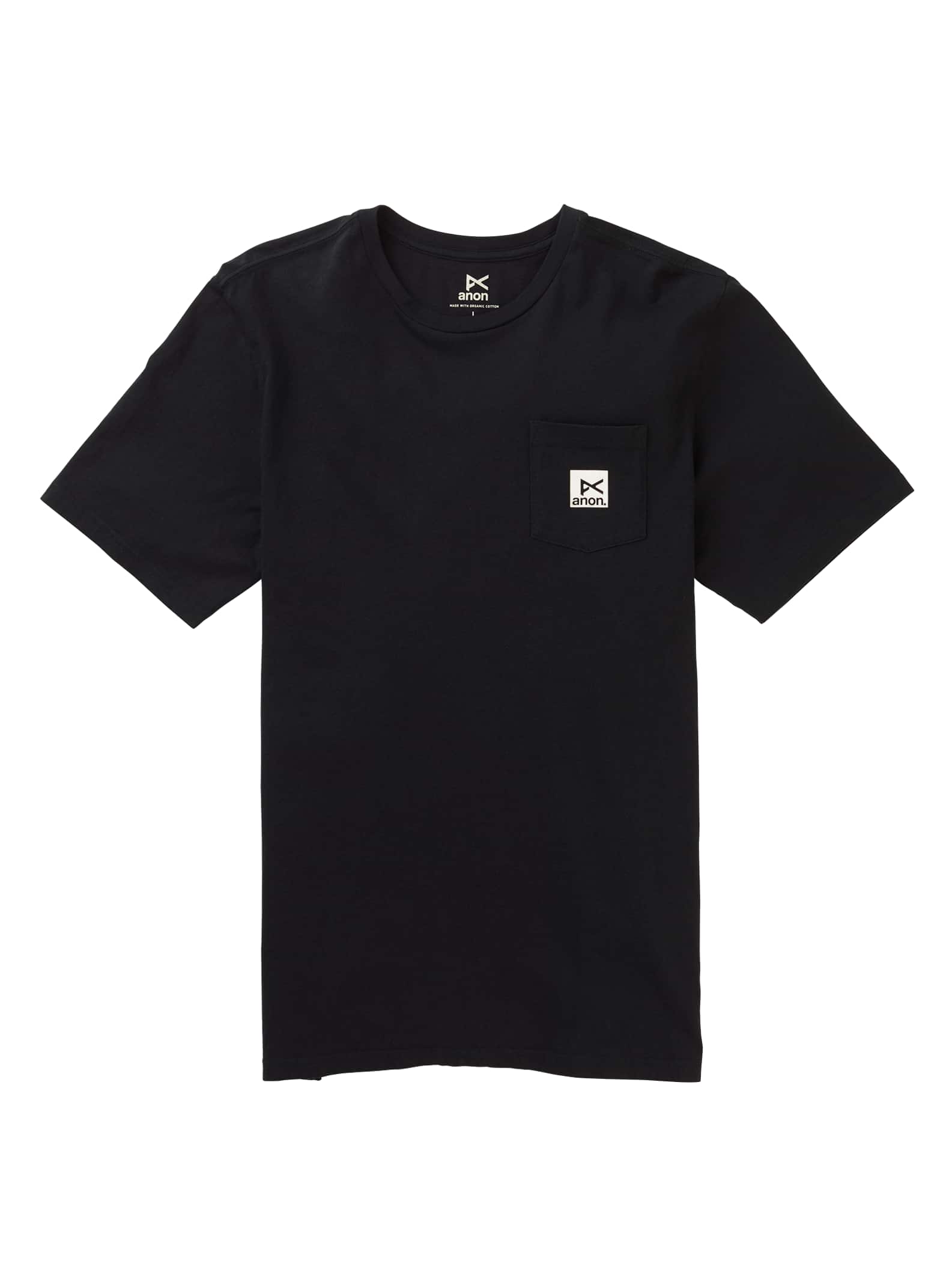 Anon Short Sleeve Pocket T-Shirt, Black, S