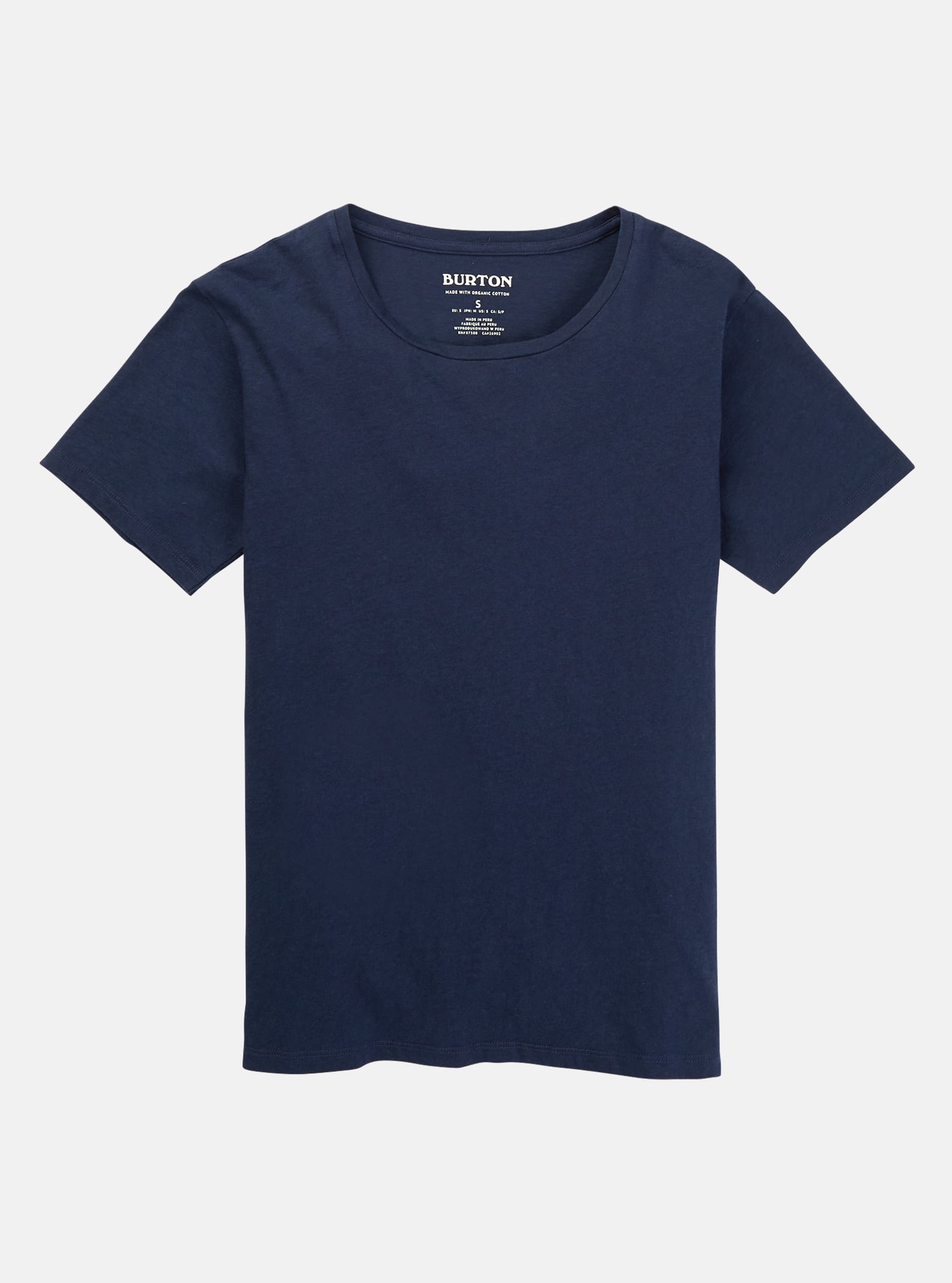 Burton Classic kortärmad t-shirt för damer, Dress Blue, XXS