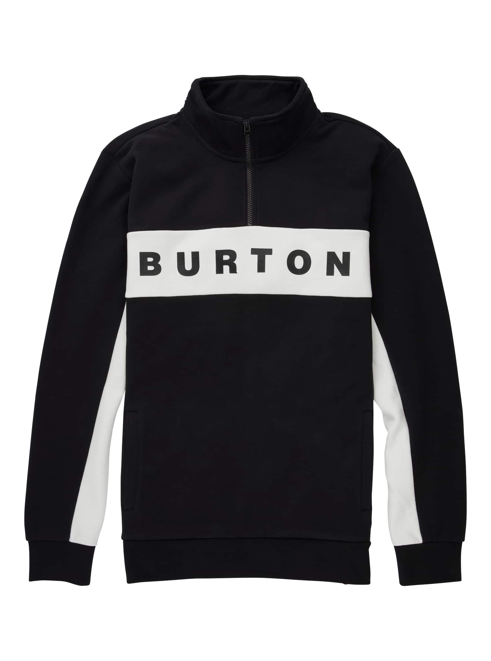Burton Lowball Quarter-Zip-fleece för herrar, True Black, L