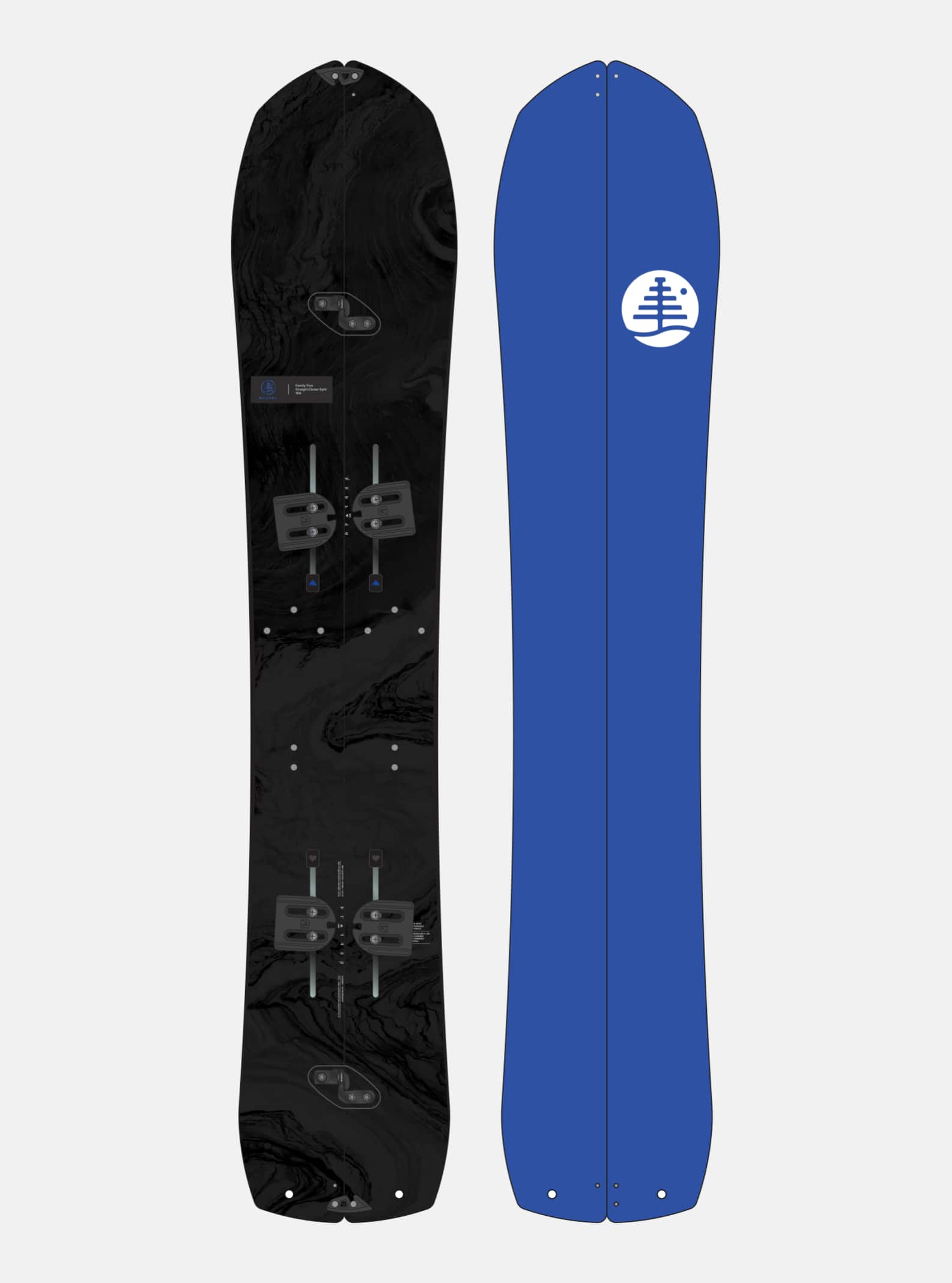 Burton - Splitboard à cambre Family Tree Straight Chuter, Graphic, 159