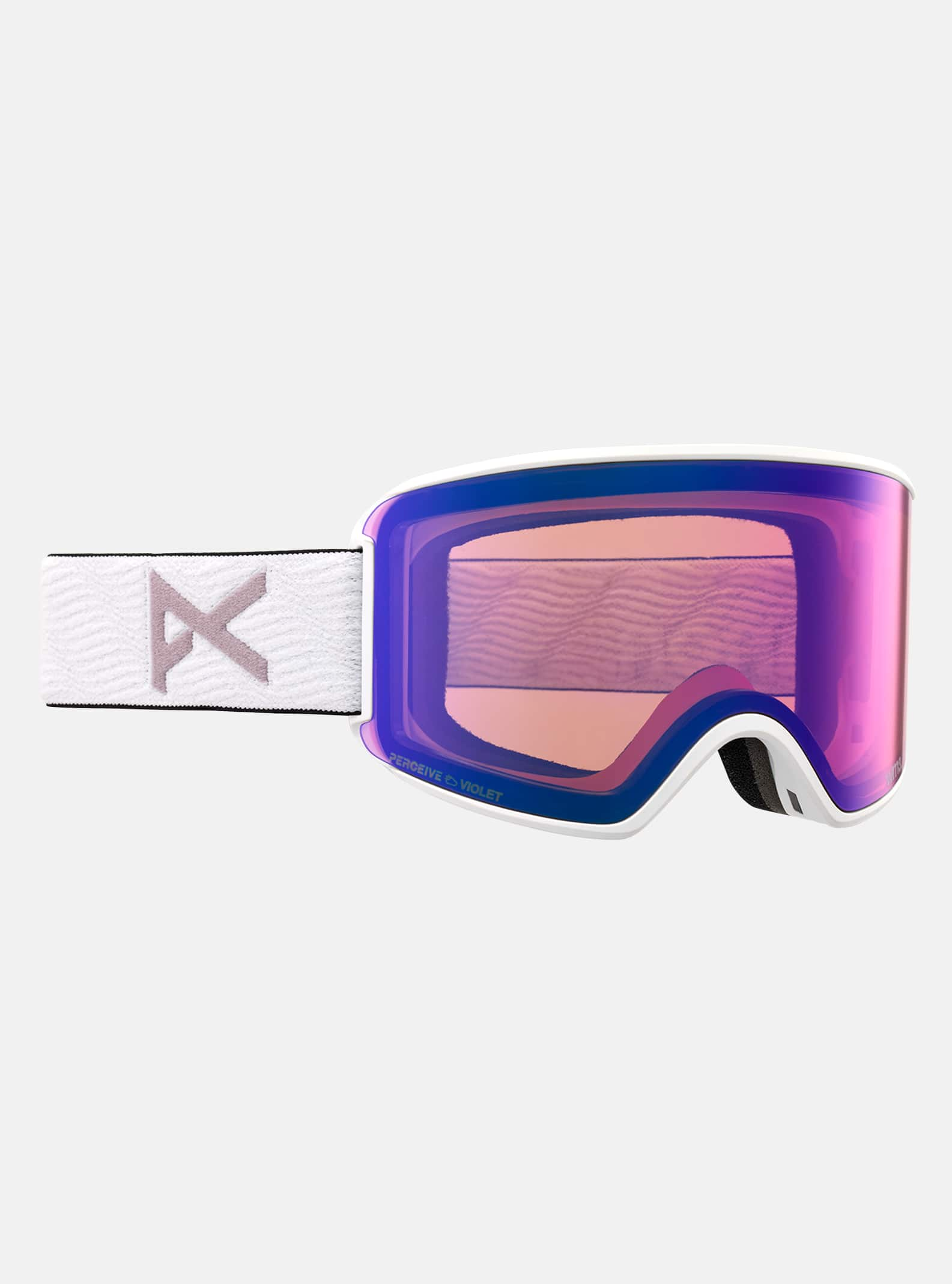 Anon - Masque WM3 + écran de rechange + cagoule MFI®, Frame: White, Lens: Perceive Variable Violet (