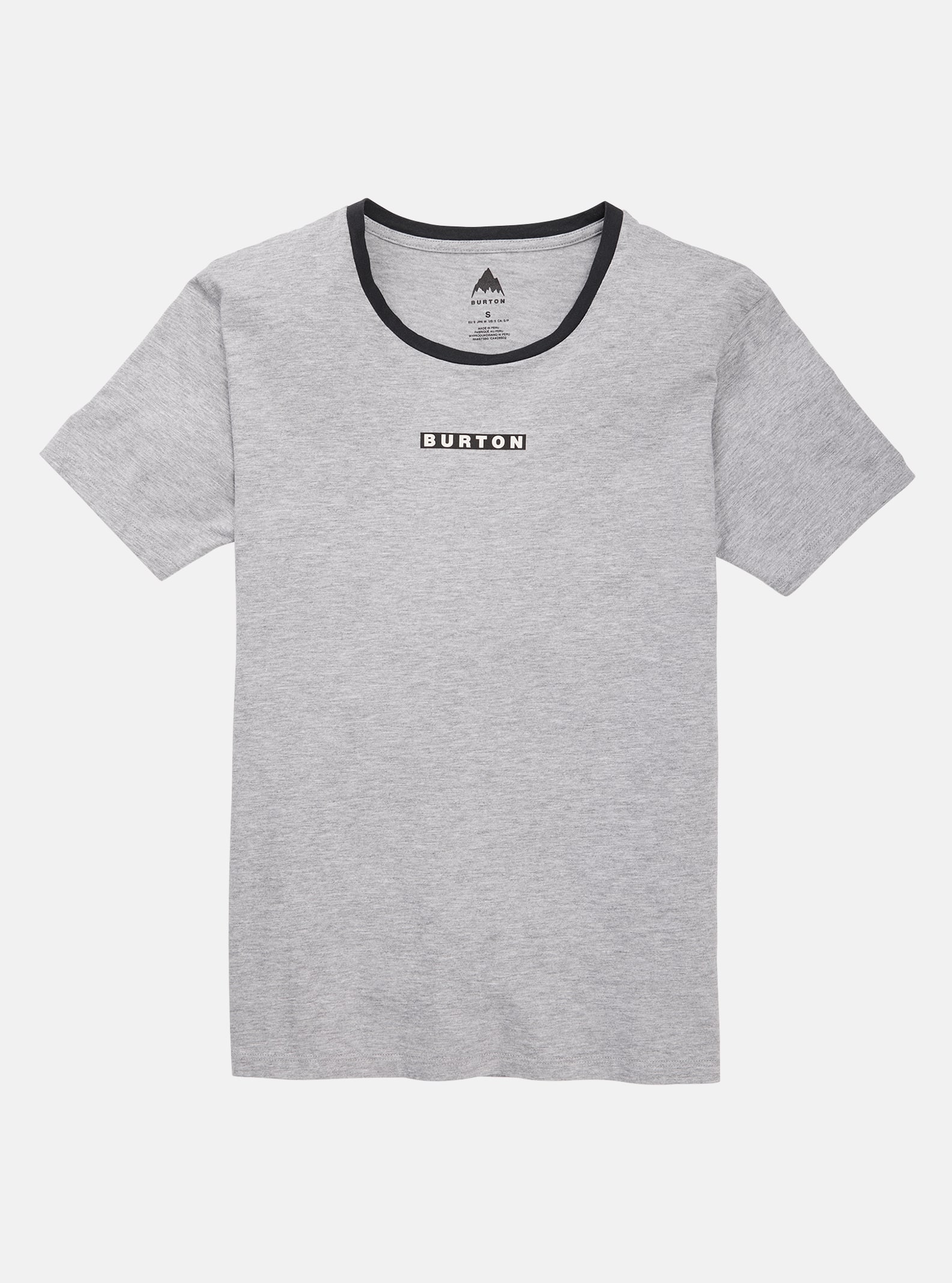 Burton - T-shirt à manches courtes Vault femme, Gray Heather, M