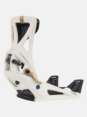 Men's Burton Step On&reg; Genesis Re:Flex Snowboard Bindings shown in White / Gold