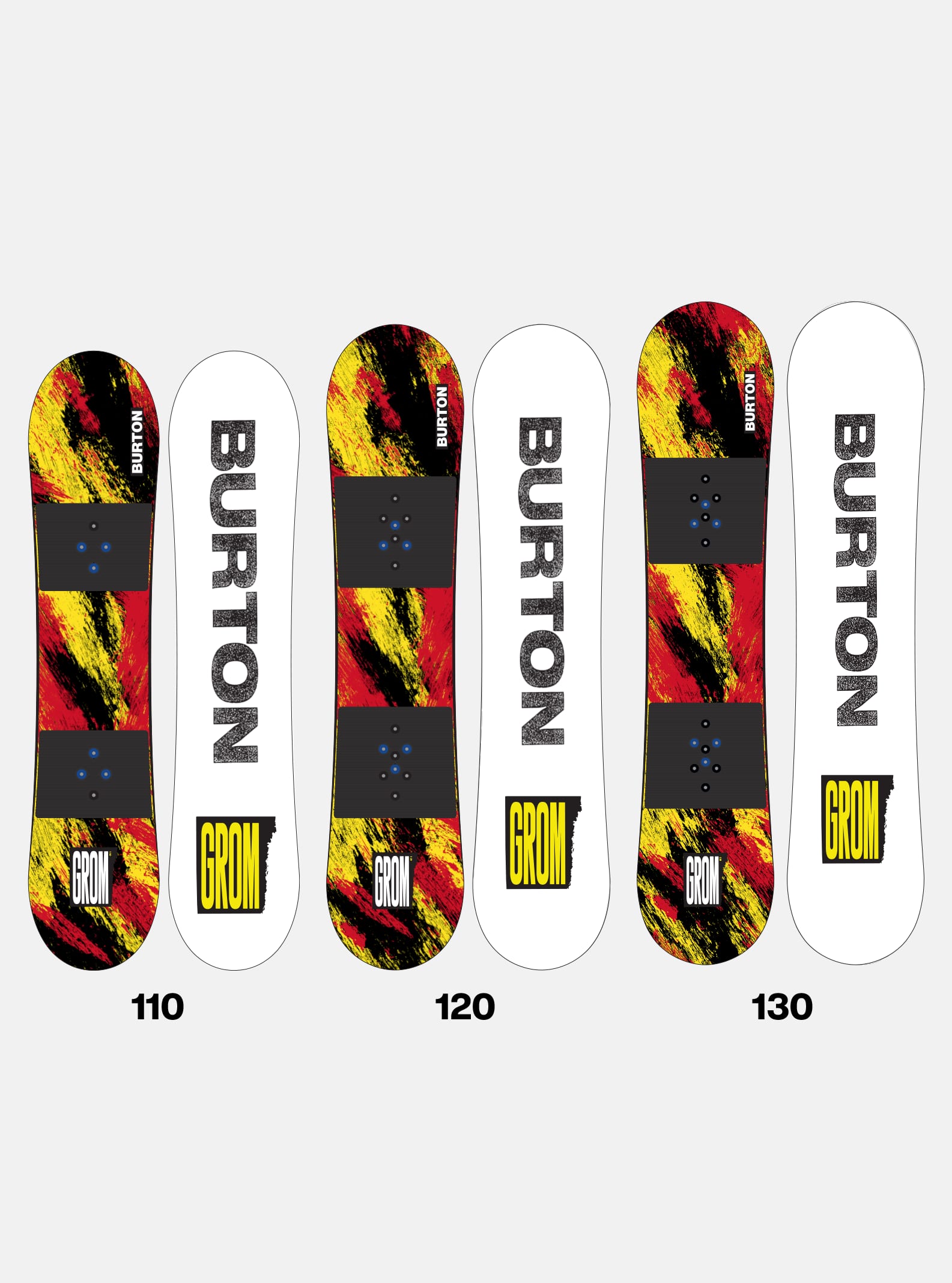 Burton - Snowboard Grom enfant, Ketchup / Mustard, 110